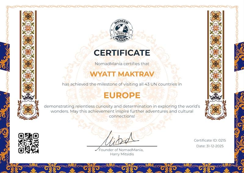 NomadMania — Europe Region Complete